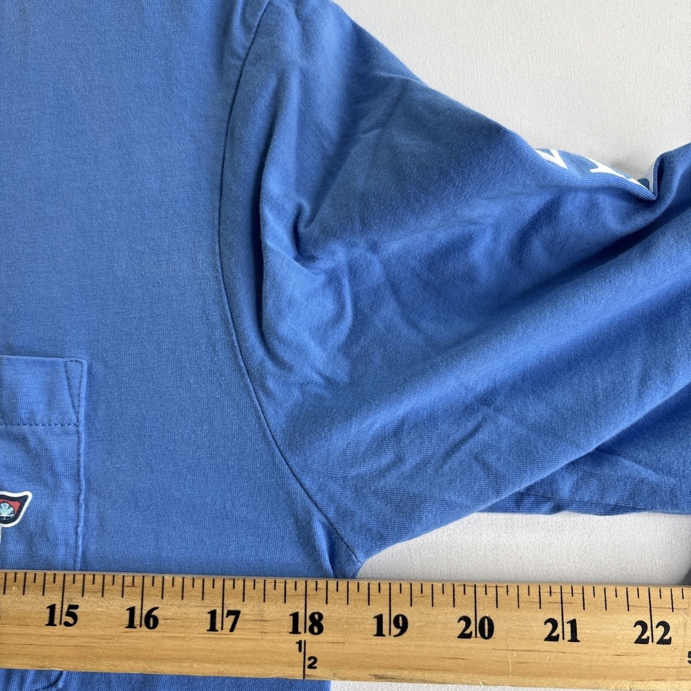 Vineyard Vines Men's XS Blue Field Hockey Crew Neck Long Sleeve T-Shirt Casual - Picture 2 of 9